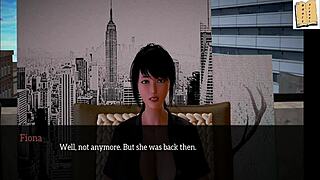 3D animated video featuring small boobed girl in family fun