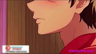 Beautiful anime Namy and Loffy in hot solo action
