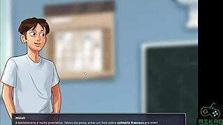 Schoolgirl fantasies become reality in SummertimeSaga ep 66