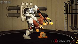 3D animated big tits slave gets fucked hard