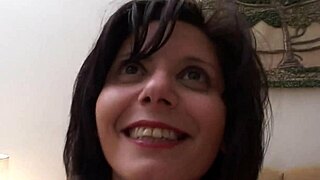 European milf gets tight pussy fucked for cash