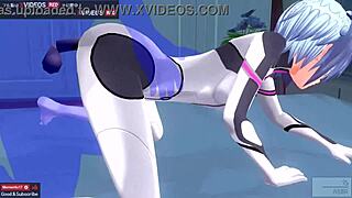 Hot on your ass! Aimee Eva Shiva Rae's anal gaping scenes in a hentai game