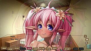 Dark elf women with big natural breasts and tan skin masturbate and get creampies