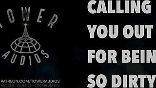 Dirty talking and erotic audio for women's pleasure