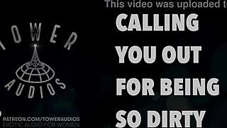 Dirty talking and erotic audio for women's pleasure