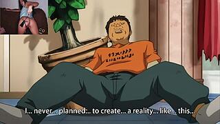Welcome to my dirty hole: Big assed anime babe in action