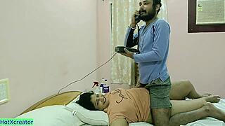 Bengali Husband Shares Hotwife for Threesome with Friend in Wild Action