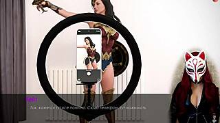 Animated game with Kate 13, a petite cosplay beauty