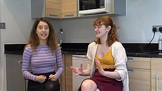 Amateur students have fun and get intimate during a reunion
