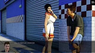 Beautiful boobs and great anal sex in a fun game of exhibitionism