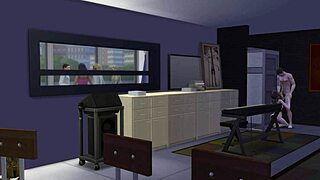 3D animated sex with a teacher and his big cock