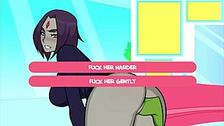 2D porn game with anime-style Raven from Foxicube Games