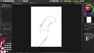 Hentai artist in action on Picarto - 11th January 2023