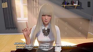 3D game with anime-style teens and ripped clothes