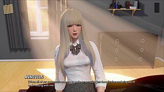3D game with anime-style teens and ripped clothes