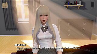 3D game with anime-style teens and ripped clothes