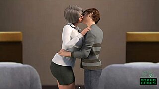 3D animated porn game with hot cowgirl and doggystyle action