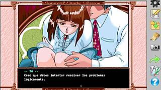 Retro visual novel featuring Shirakawa Reiko in immoral acts