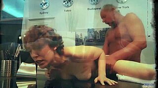 Nympho teen 18+ sucks grandpa's cock and bangs him in her bedroom