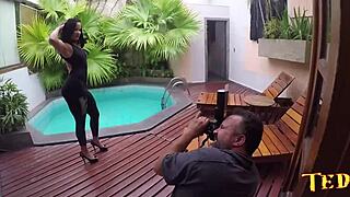 Naldy White's wild anal scene with a big cock in a teddy bear suit