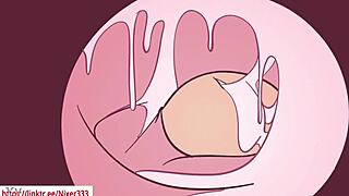 Animated hentai with lesbian and futanari action on the bus