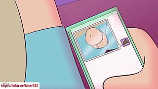 Animated hentai with lesbian and futanari action on the bus