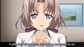 Hot students in steamy sex scenes with anime blow jobs