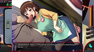 Hentai train journey with a hot milf and a surprise at the end