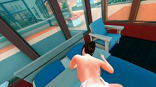 the sims 4 couple's passionate hentai sex in 3d cartoon world