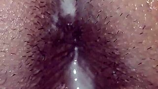 This gay's anal sex resulted in a messy analingus
