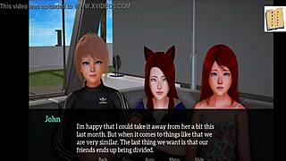 Family affairs with big ass and tits in cartoon style