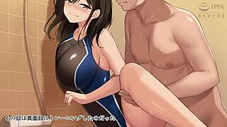 Horny swim instructor needs help to stay focused