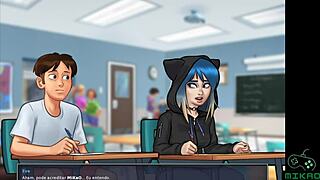 Schoolgirls and teachers in hot Summertime saga episode 55