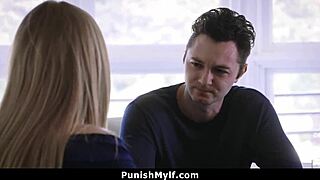 Young man seduces and has sex with his mother-in-law in the garage