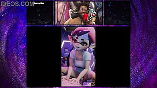 Marie and Callie’s turn to ride a creamy cock in a 3D cartoon
