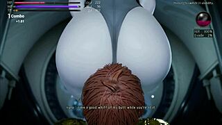 Femdom and handjob action in the Gothic-themed Kuros room