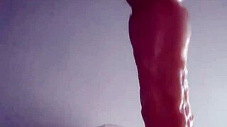 Boy using sex machine alone