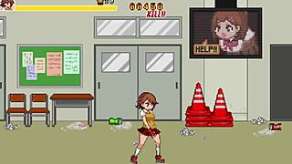 Hot teen gets gangbanged by classmates in wild hentai game