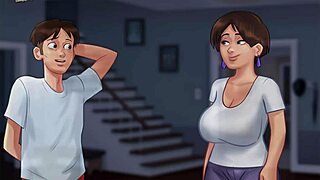 Steamy anime video Summertime saga 203: Erotic story