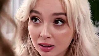 Blondie gets gang banged by bestie and eight others