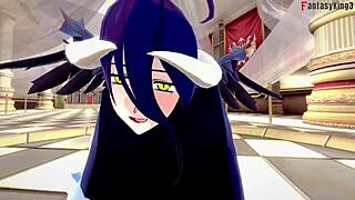 Albedo from Overlord in wild fantasy sex, care to watch?