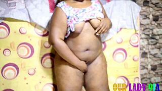 Hardcore interracial sex with an ebony babe and a white guy