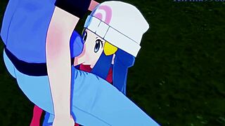 Beautiful boobs and hot sex in 3D animated Pok mon hentai