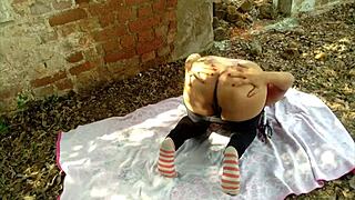 Big ass Indian aunt gets fucked hard in public