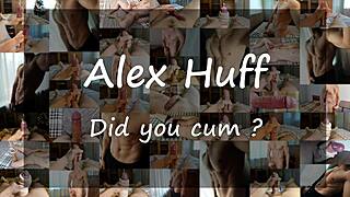 Gay solo scene with dirty talking and moaning
