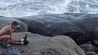 Wild beach party with raw sex and big cocks