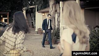 Young teacher gets it on with a family man