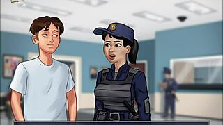 Adult visual novel walkthrough with ecchi elements and big tits