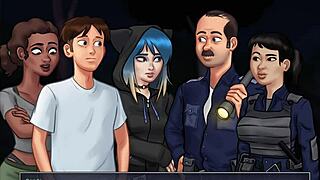 Adult visual novel walkthrough with ecchi elements and big tits