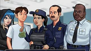 Adult visual novel walkthrough with ecchi elements and big tits